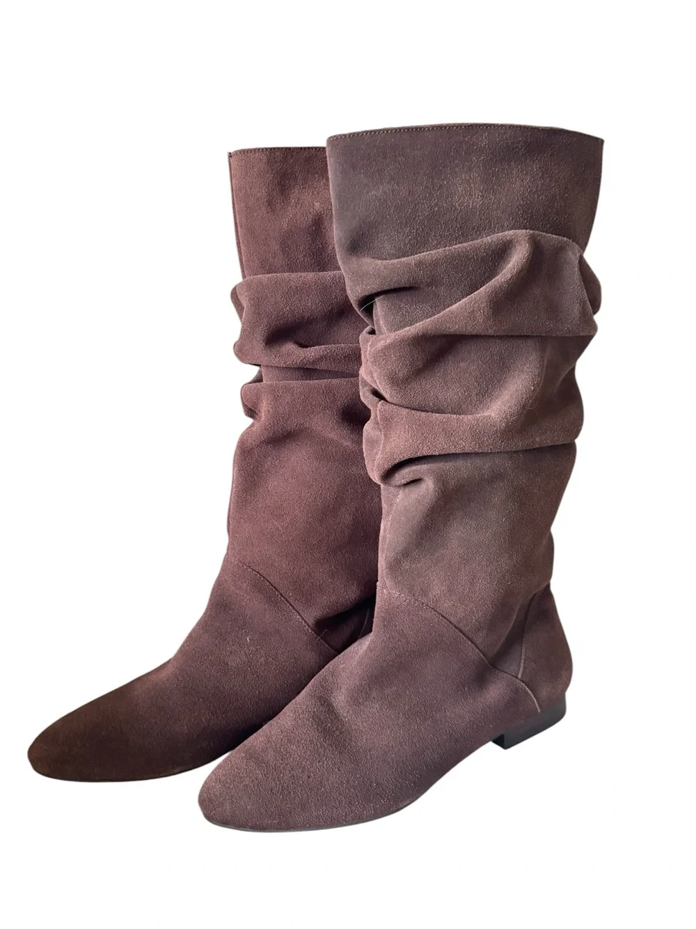 J. Jill Slouchy Over-the-Knee Suede Boots Brown